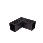 Terras & Trends Drain Mini Zwart 65/60 Hoekstuk 6.5x6.0 cm