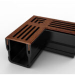 Terras & Trends Drain Mini Corten 65/60 Hoekstuk 6.5x6.0 cm