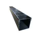 Terras & Trends Drain Zwart 100/100 Goot 200x10x10 cm