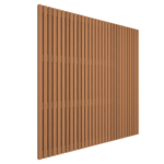 Hillhout Thermovision Ayous lattenscherm 180x180 cm recht horizontaal/verticaal, geschaafd