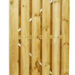 Woodvision Grenen geschaafde plankendeur 100x195 cm op stalen frame