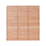 Douglas plankenscherm enkelzijdig 180x180 cm, recht horizontaal