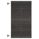 Grenen lattendeur zwart 178x99x5 cm, op verstelbaar frame