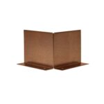 Forsento Stalen kantopsluiting Double hoekstuk uitwendig Corten 20x20x16.5 cm