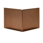 Stalen kantopsluiting Single/Flex hoekstuk uitwendig Corten 20x20x27.7 cm