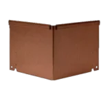 Forsento Stalen kantopsluiting Double hoekstuk inwendig Corten 20x20x16.5 cm