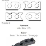 Stackton curved binnenbocht Bruin-zwart 40x20x12.5 cm (4 blokken per set)