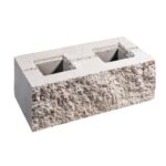 Stackton muurblok 3 zijden gesplit Zilvergrijs 40x20x12.5 cm