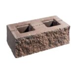 Stackton muurblok 3 zijden gesplit Buin-zwart 40x20x12.5 cm