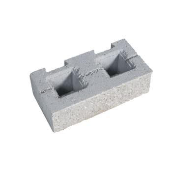 12830444 Stackton kop links pilaster Zilvergrijs 40x20x12.5 cm - Afbeelding 1