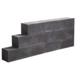 Terras & Trends Muurblok strak Black 60x15x15 cm
