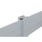 T&T Fence aluminium rhombus wedges RAL9005