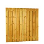 Grenen plankenscherm 180x180 cm, 15 mm, 18 planks