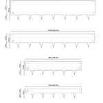 Multi Edge kantopsluiting Metal Corten 150cmx37.5cm x1.5 mm