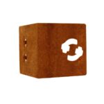 Multi Edge kantopsluiting Metal Corten Hoekstuk 17.5x17.5x17.5 cm (voor 27.5 cm)