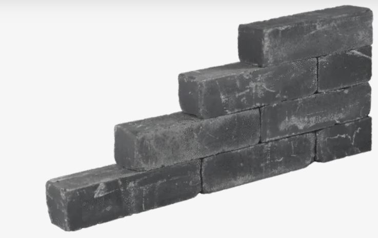 Blockstone getrommeld black Blockstone getrommeld Black 30x15x15 cm - Afbeelding 1