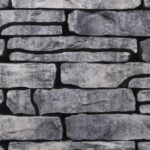Stone Walling Grijs/Zwart 42x18x8 cm