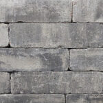 Kijlstra Linea muurblok Trommel Grijs/Zwart 15x15x60 cm