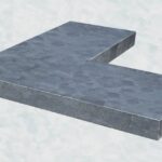 Redsun Hoekstuk Blue Moon Honed Linea 50/20x50x3 cm