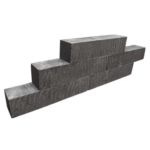 Blockstone getrommeld Black 60x15x15 cm
