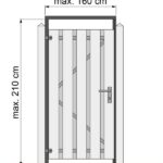 Tuindeurkozijn zwart gedompeld