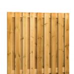 Grenen plankenscherm toog 180x180 cm, 15 mm, 19 planks