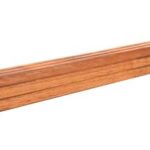 AZ hardhouten paal geschaafd V-groef, gepunt 6,5x6,5x180 cm