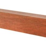 AZ Hardhouten geschaafde paal 12x12x300 cm met diamant kop