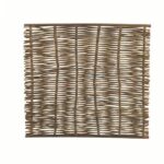 Wilgentenenscherm grof 180x180 cm, boven/onder van latten
