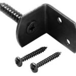 L-beslag zwart gepoedercoat