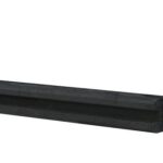 Gladde betonpaal met platte kop en sponning (5) 10x10x270 cm, Tussenpaal antraciet ongecoat