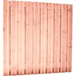 Douglas fijnbezaagd plankenscherm 180x180 cm, 15 mm, 18 planks